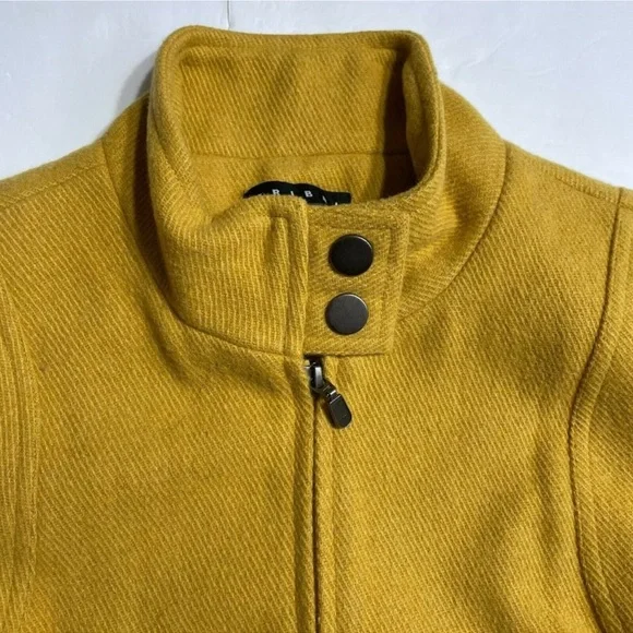 TRIBAL Marigold Wool Blend Jacket Coat Zippered with Satin Lining 6 - Picture 4 of 13